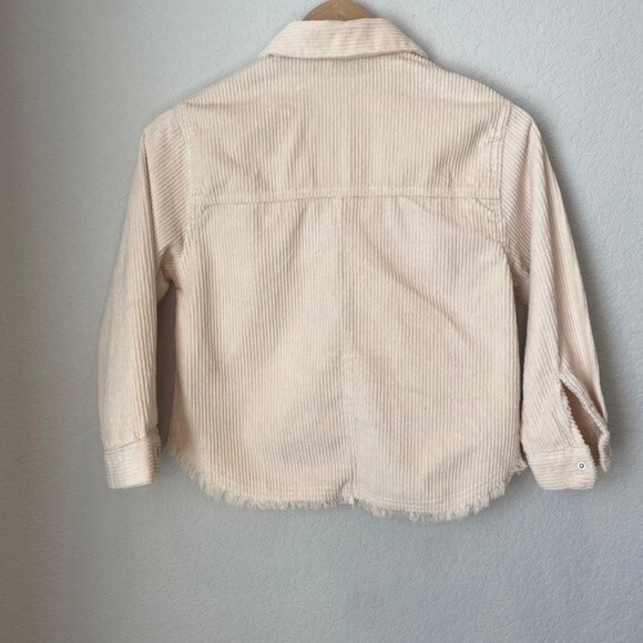 Girls Mayoral Corduroy Cream Overshirt Shacket 100% Cotton - Size 8 - EUC - Picture 6 of 6